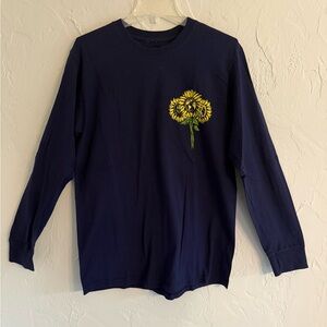 Sunflower Navy women’s Long Sleeve Shirt